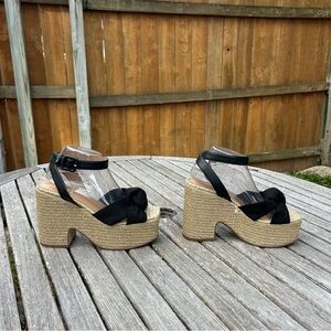 Sam Edelman Women's Theresa 2‎ Platform Block Heel in Black size 9